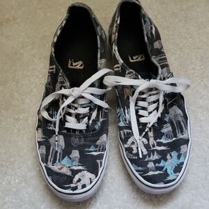 Rare Vans X Star Wars Battle Hoth Death Walkers Sneakers Mens 11 Skater Low Tops
